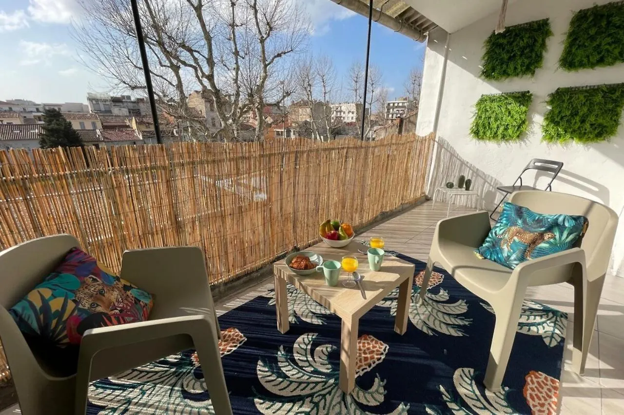 Le Jungle By Anderslocationterrassewifi-Netflix Apartment Marseille